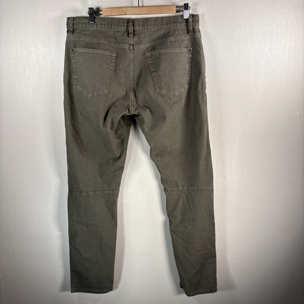 Proof Rover Pants Mens 34x32 Green Slim Fit Huckberry Stretch Canvas Straight - Picture 7 of 10